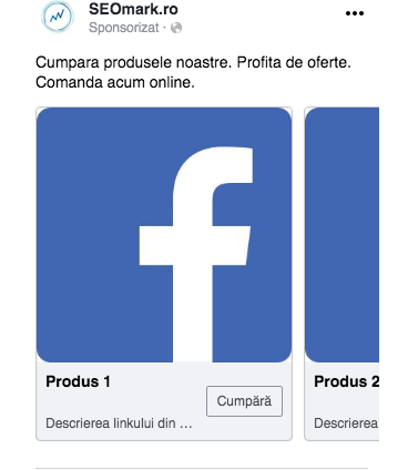 Expune-ti produsele pe Facebook - Cum sa vinzi prin reclame carusel, pas cu pas?