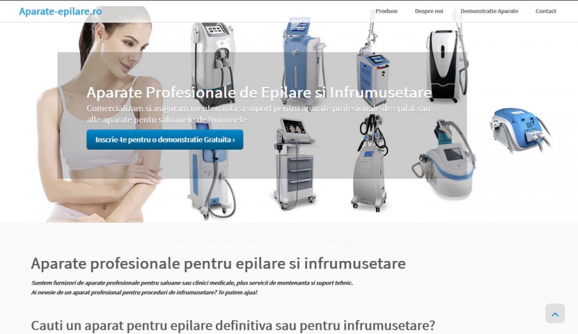 realizare site aparate epilare exemplu constructie site-uri web aparate epilare